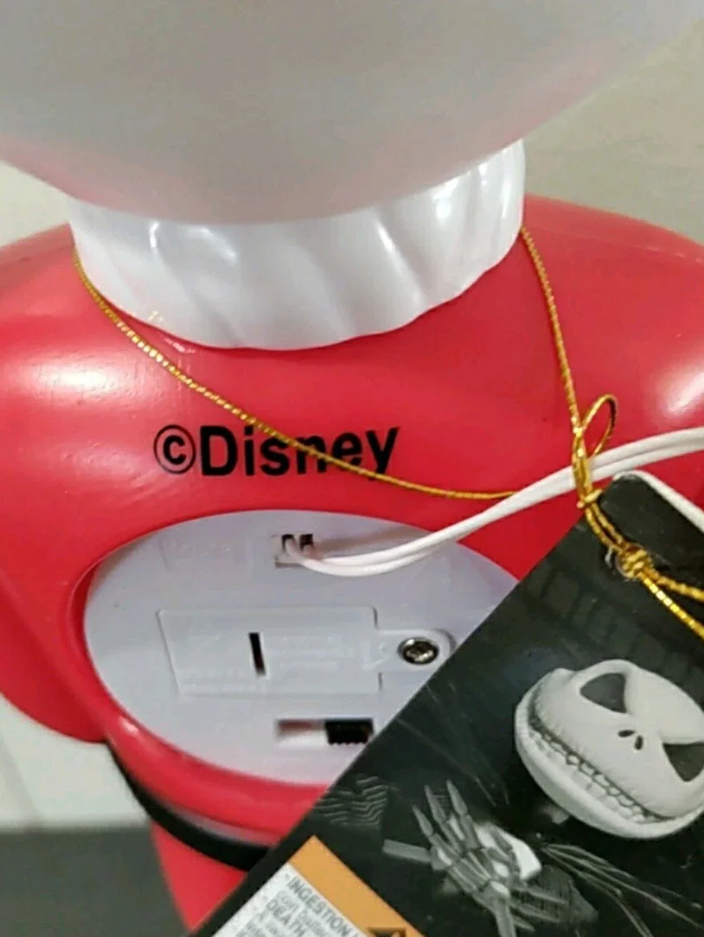 Jack Skellington as Santa - Nightmare Before Christmas Light-Up Blow Mold 14